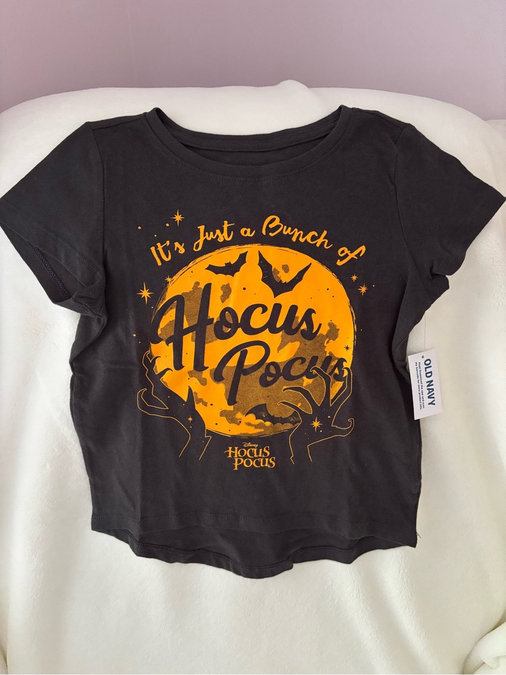 Old Navy Kids "Hocus Pocus" Black Graphic Tee size xs/5. New!